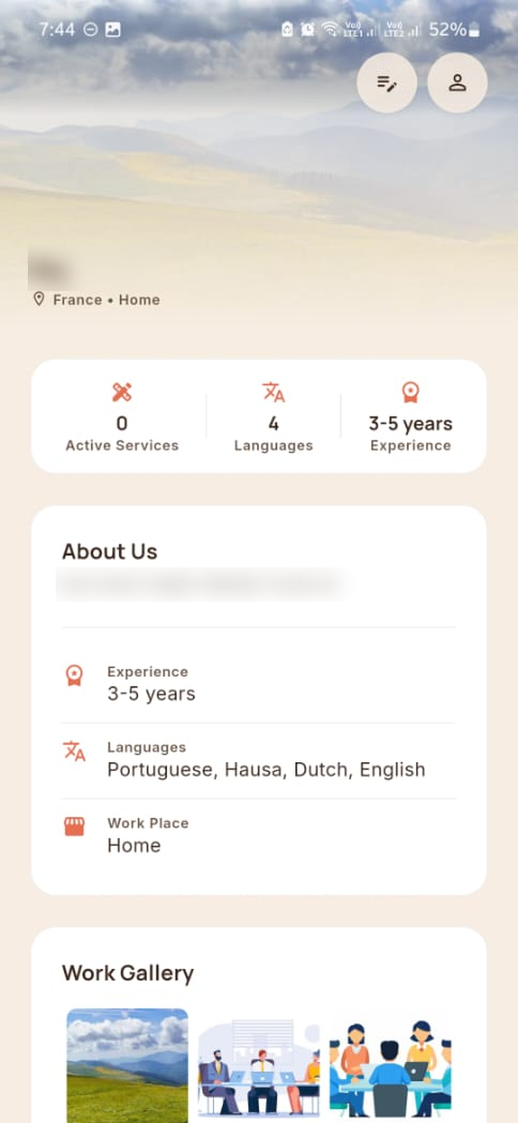 Bíneva app screen — Build trust with every visit